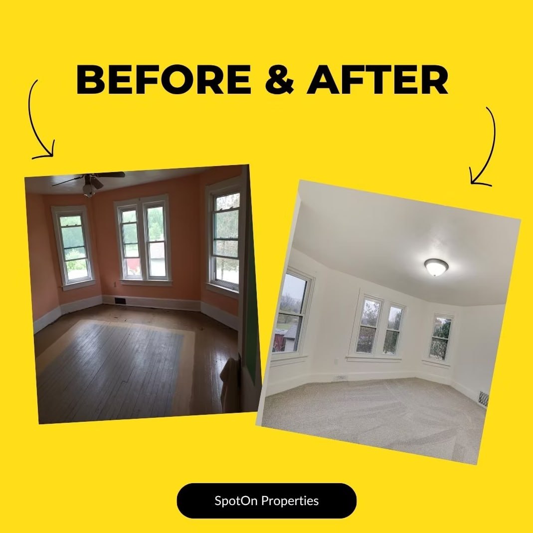 Bedroom renovation before and after